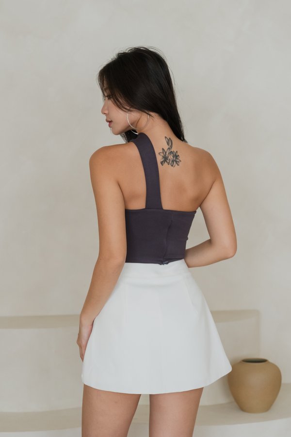 Cassidy Asymmetrical Skorts (White)