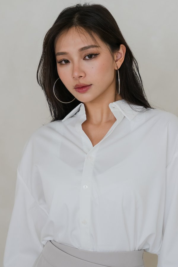 Gwen Oversized Shirt (White)