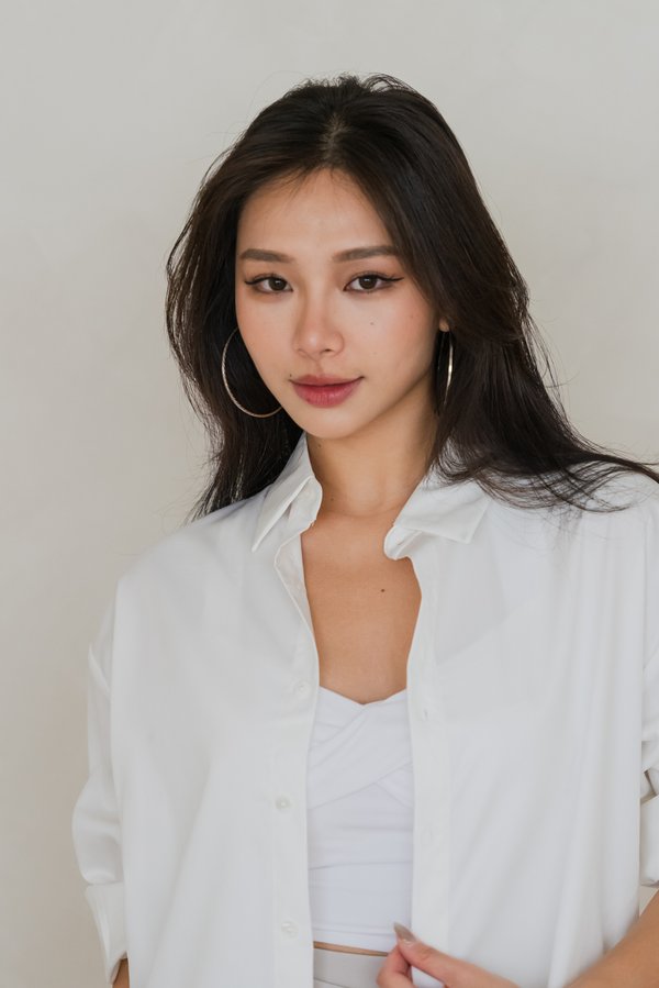 Gwen Oversized Shirt (White)