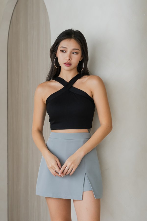 Pamela Slit Skorts (Seafoam)