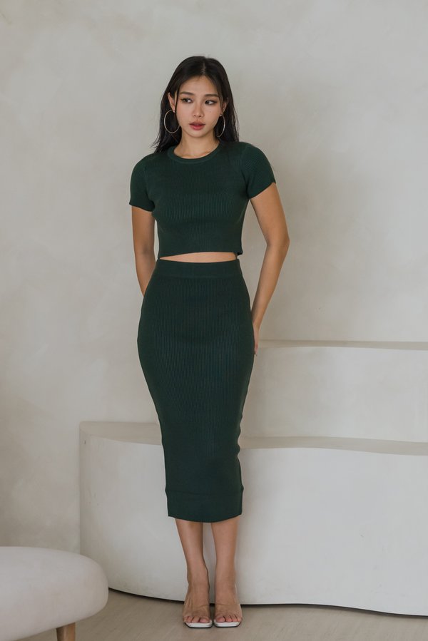 Basinda Knit 2Pcs (Forest Green)