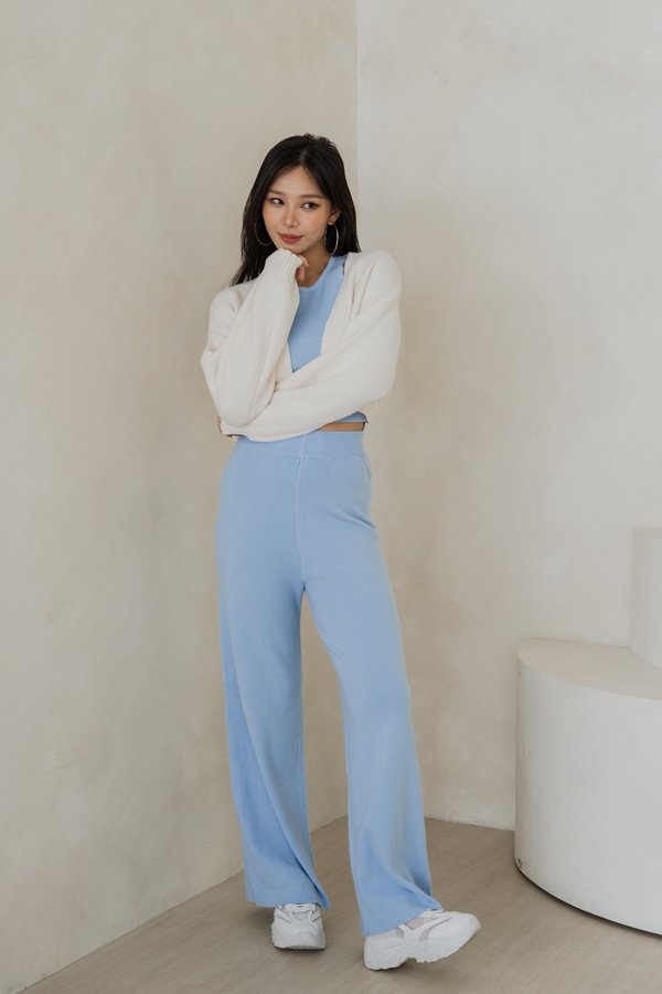 Whitney Puffy Cardigan (Ivory)