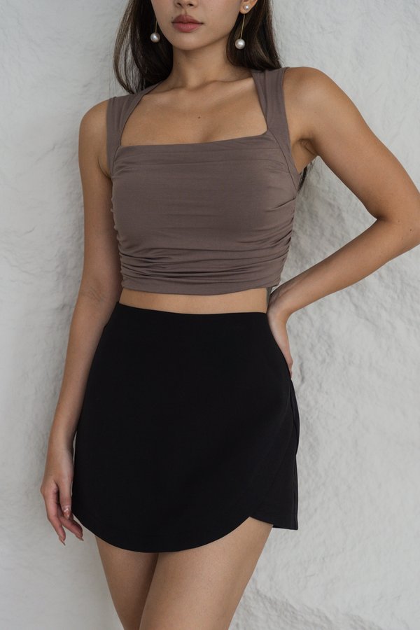 Caria Overlap Skorts (Black)