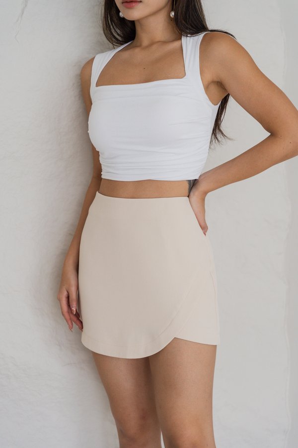 Caria Overlap Skorts (Cream Ivory) Caria Overlap Skorts (Cream Ivory)