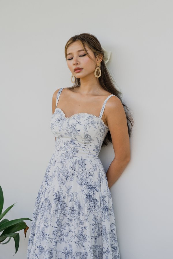 Selene Vintage Lace Dress V2 (Navy)