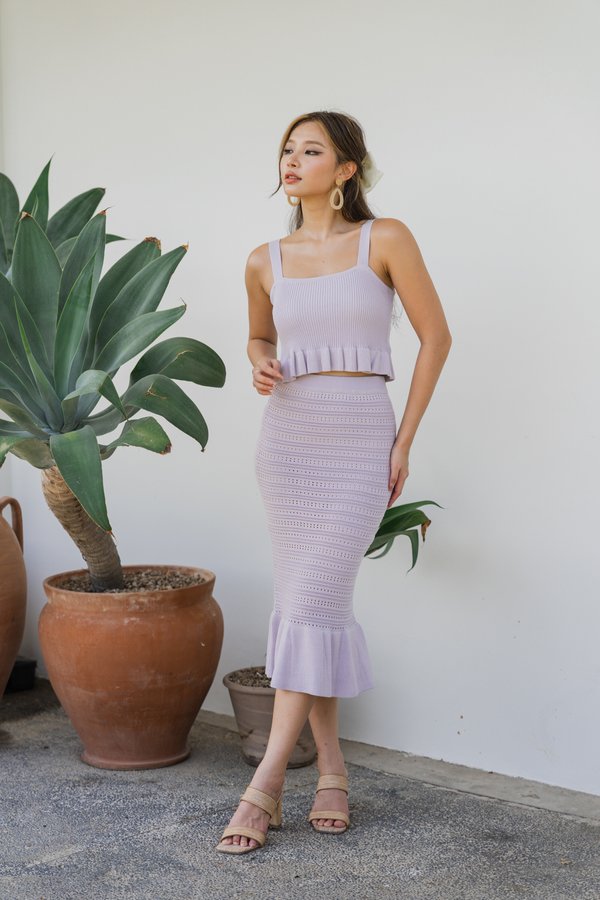 Lana Peplum Knit 2pcs (Lilac)