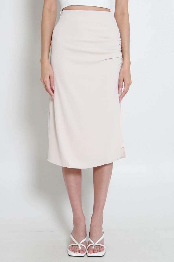 Melanie Ruch Midi Skirt (Ivory)