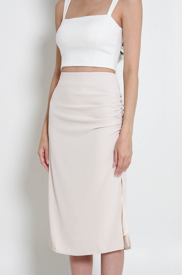 Melanie Ruch Midi Skirt (Ivory)