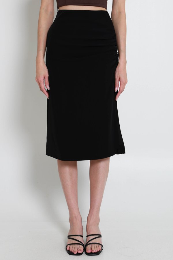 Melanie Ruch Midi Skirt (Black)