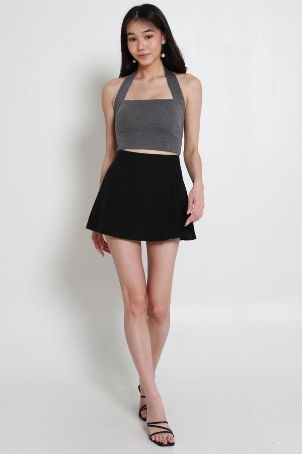 *Cloud* Gabriella Halter Top (Velvet Grey) 