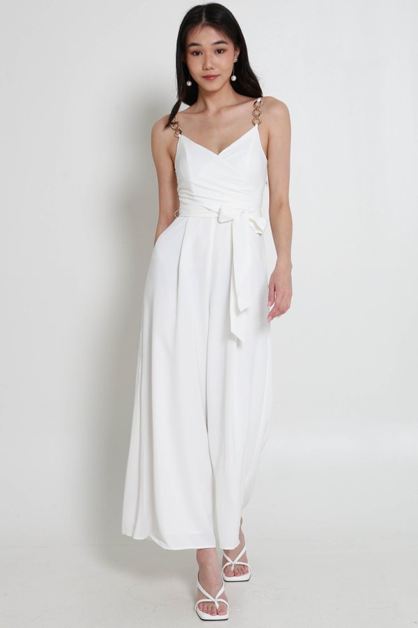 Fayth Overlap Jumpsuit (White)