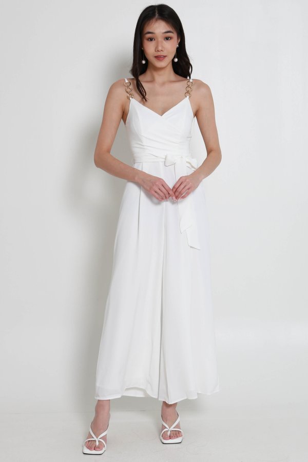Fayth Overlap Jumpsuit (White)