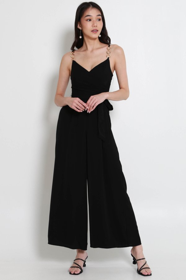 Fayth Overlap Jumpsuit (Black) Fayth Overlap Jumpsuit (Black)