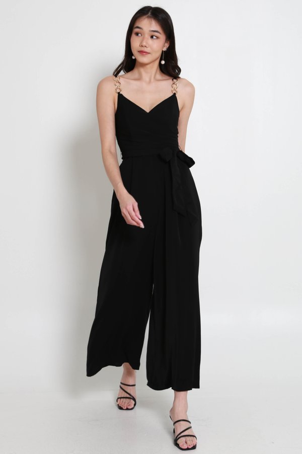 Fayth Overlap Jumpsuit (Black) Fayth Overlap Jumpsuit (Black)