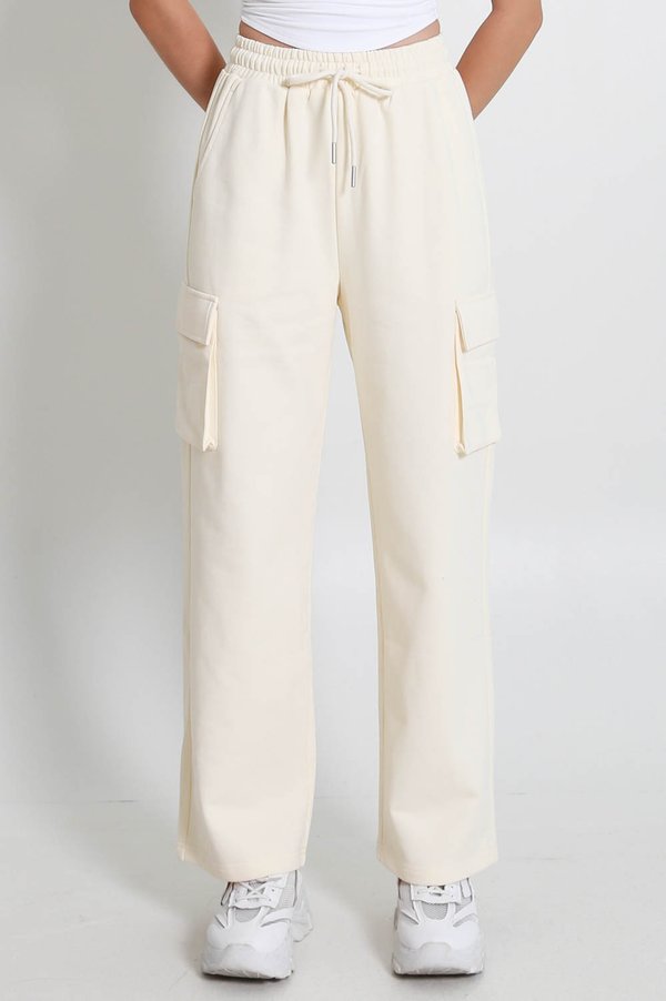 Tessie Cargo Joggers (Ivory)