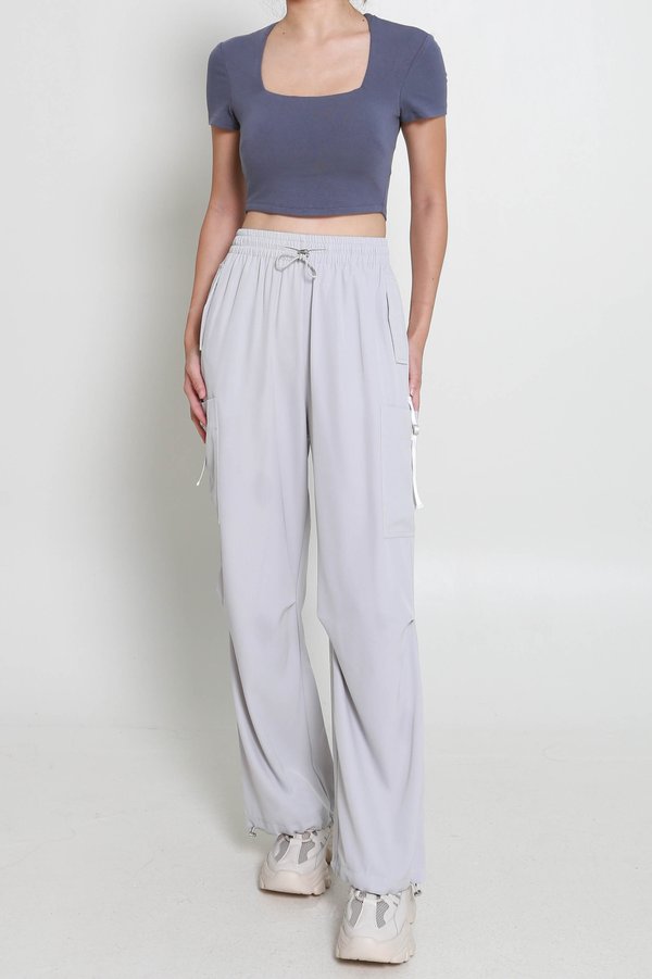 Nova Parachute Pants (Ice Grey)