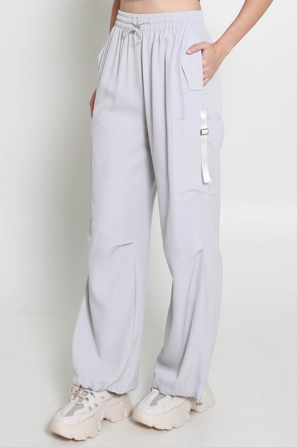 Nova Parachute Pants (Ice Grey)
