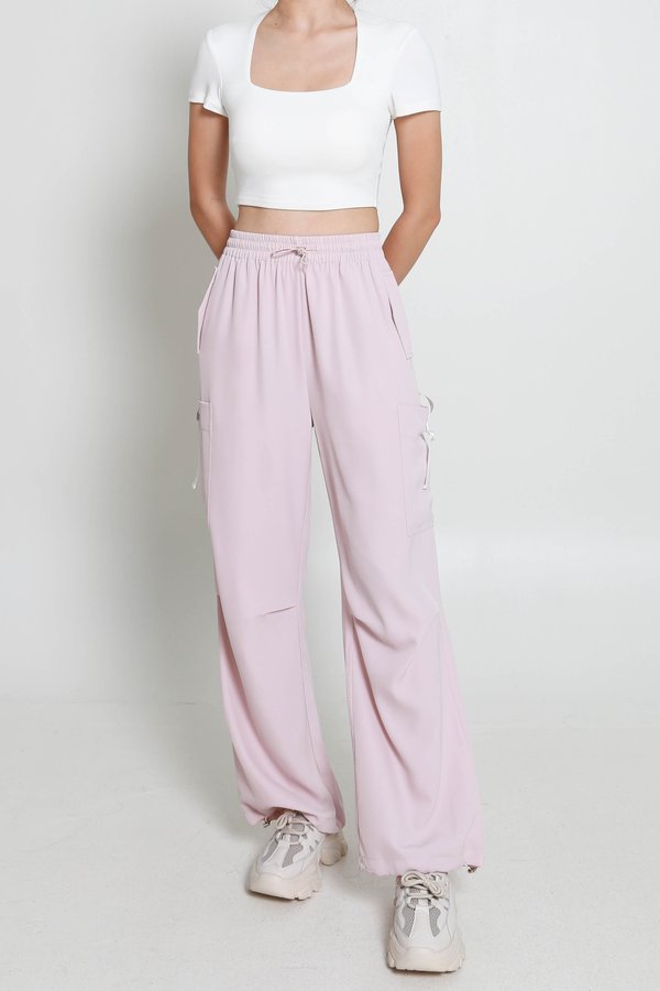 Nova Parachute Pants (Soft Pink)