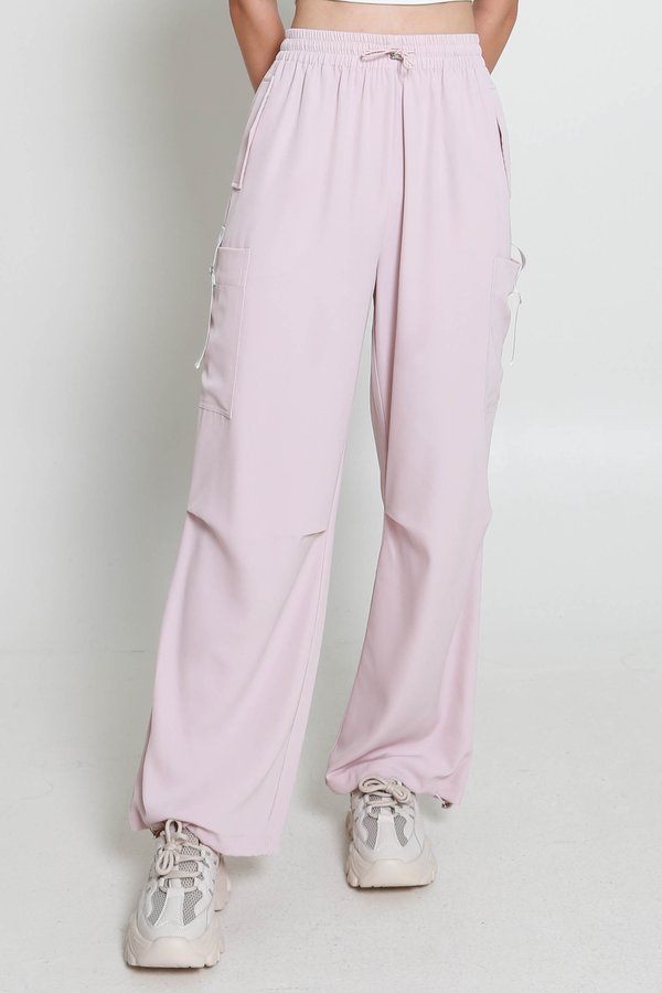 Nova Parachute Pants (Soft Pink)