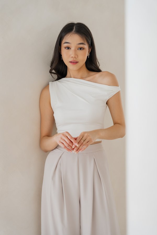 Zaria Off Shoulder Top (White)