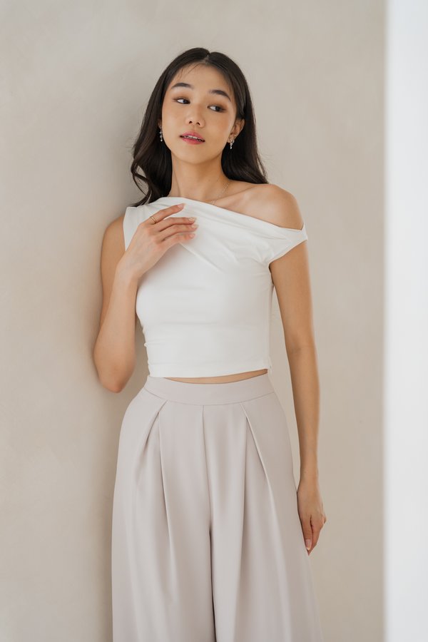 Zaria Off Shoulder Top (White)