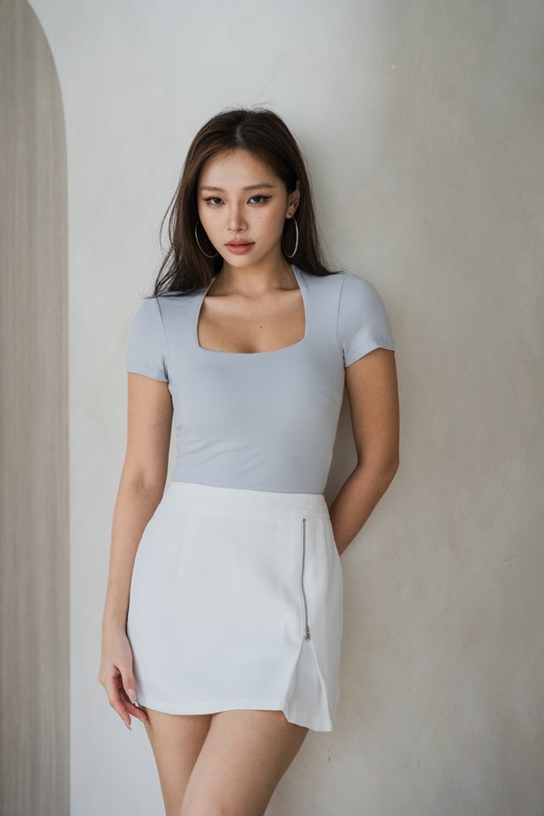 *Lite* [REGULAR] Lyla Queen Anne Top (Soft Blue)