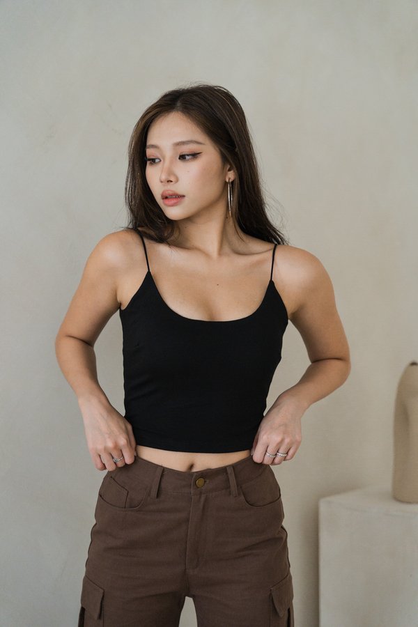 *Lite* [REGULAR] Liv Basic Cami Top (Black)