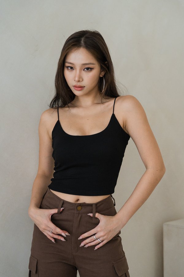 *Lite* [REGULAR] Liv Basic Cami Top (Black)