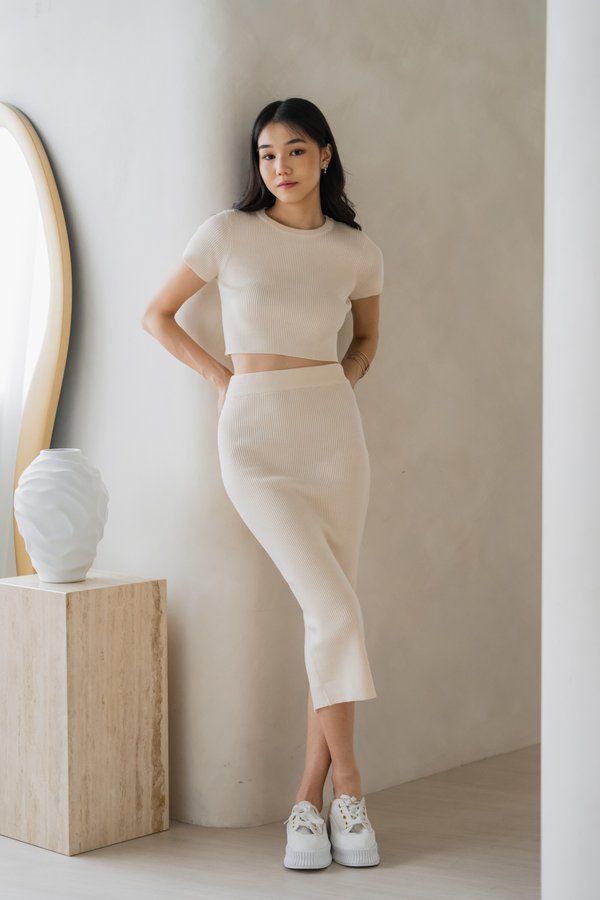 Basinda Knit 2Pcs (Vanilla Cream)