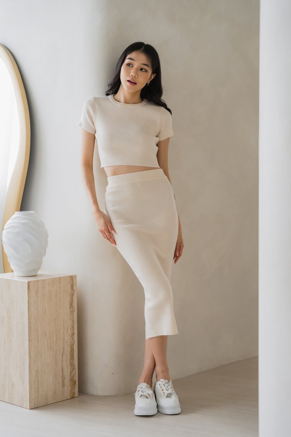 Basinda Knit 2Pcs (Vanilla Cream)