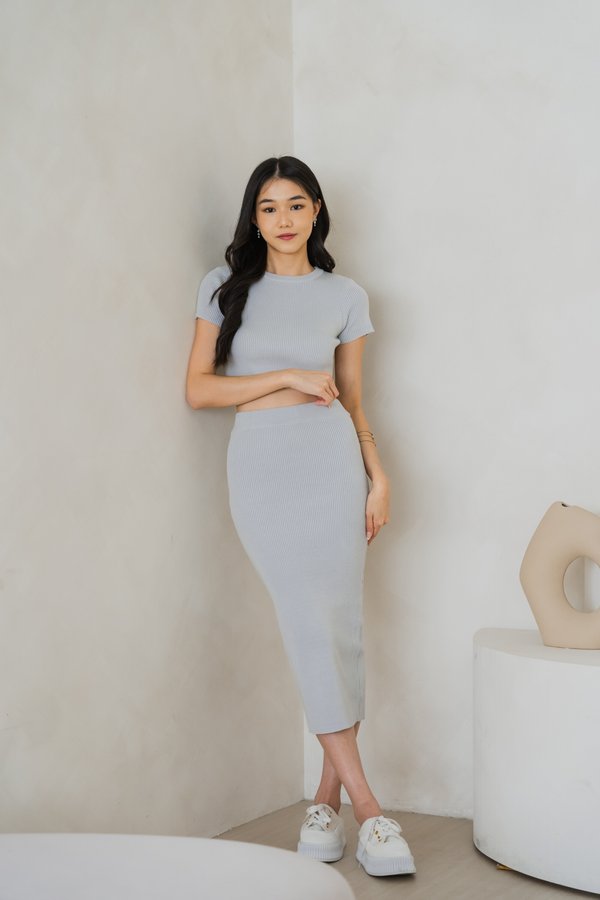 Basinda Knit 2Pcs (Arctic Blue)