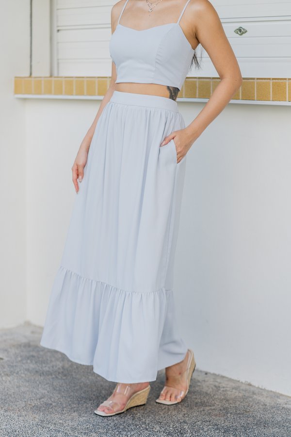 Juliette Midi Skirt (Baby Blue)