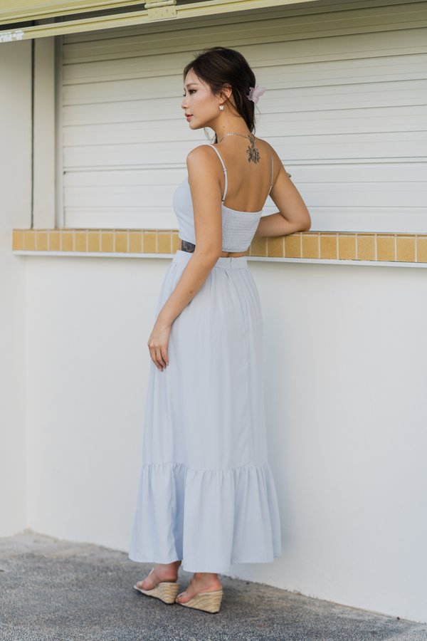 Juliette Midi Skirt (Baby Blue)