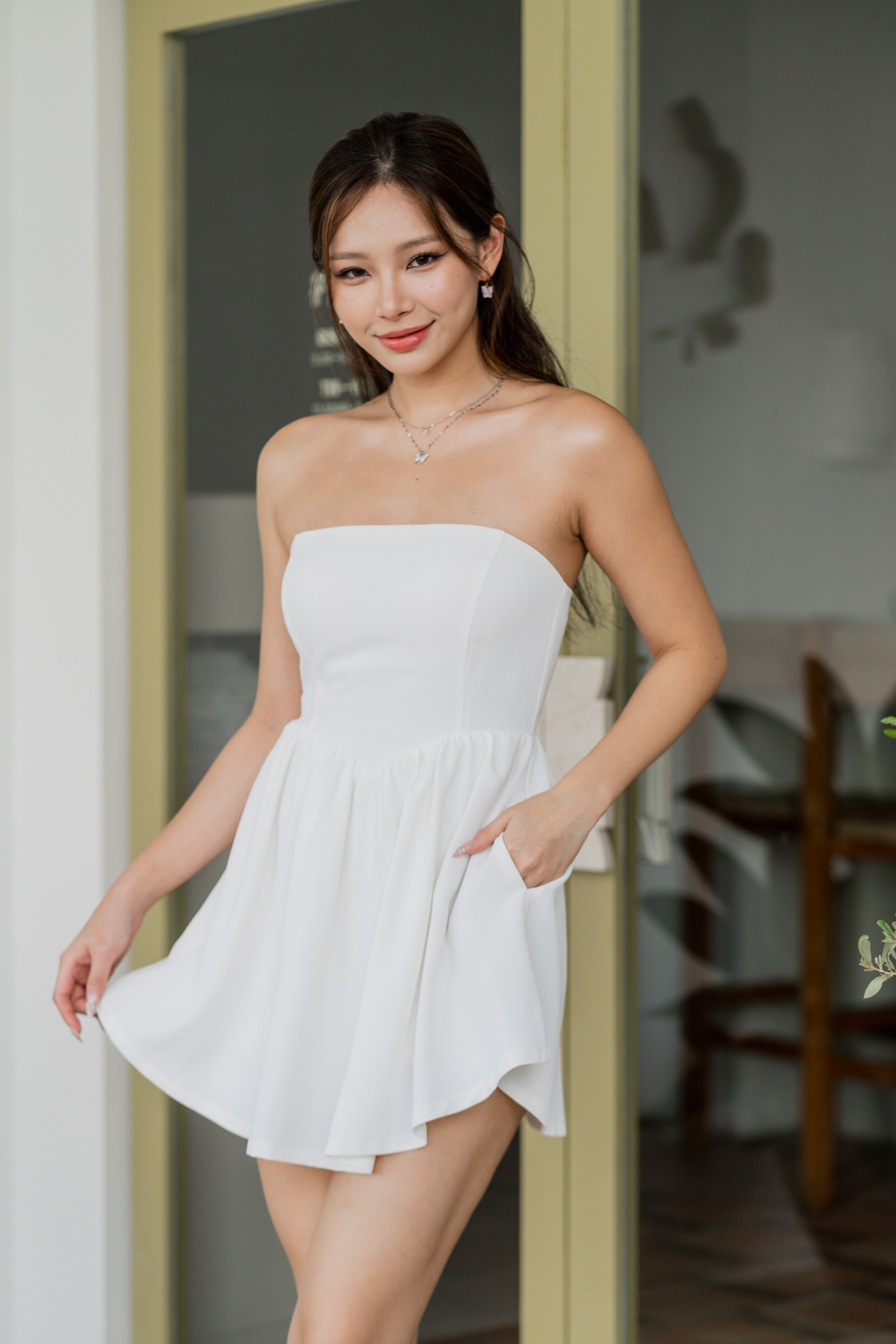 レア⭐︎ andmary bonnie mini rompers ロンパース andmary ボニーミニロンパース アイボリー アンドマリー - メルカリ