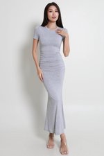 Betty Mermaid Dress (Heather Grey) | Carrislabelle