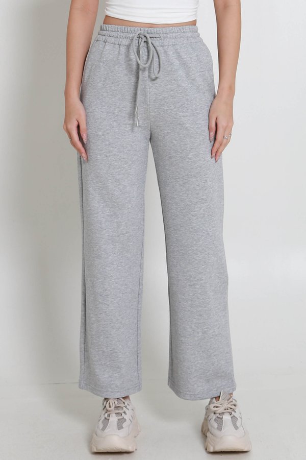 Axton Drawstring Sweatpants (Heather Grey)