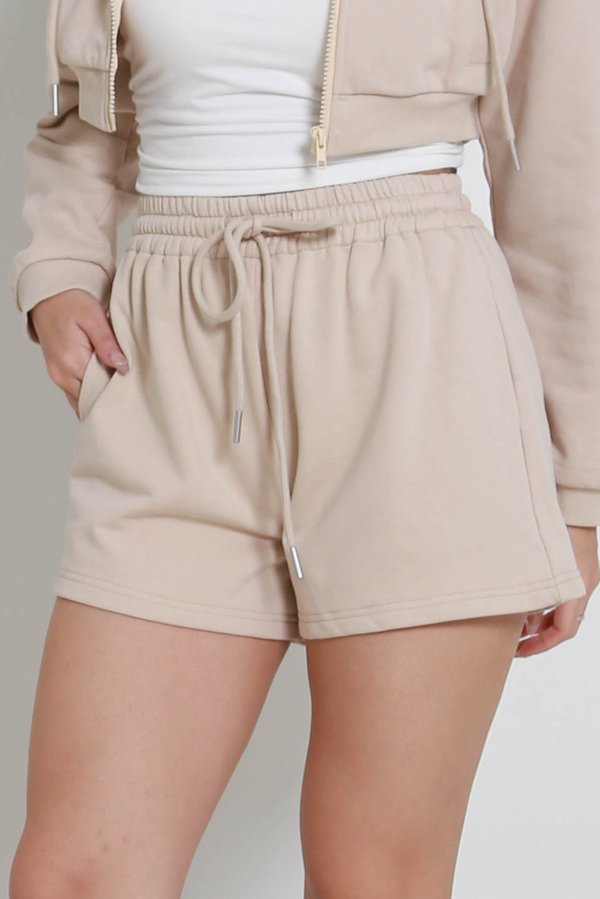 Axton Drawstring Shorts (Ivory)