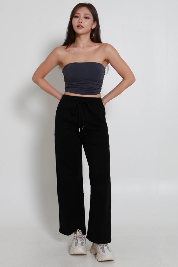 Zena Curve Ruch Tube Top (Gunmetal)