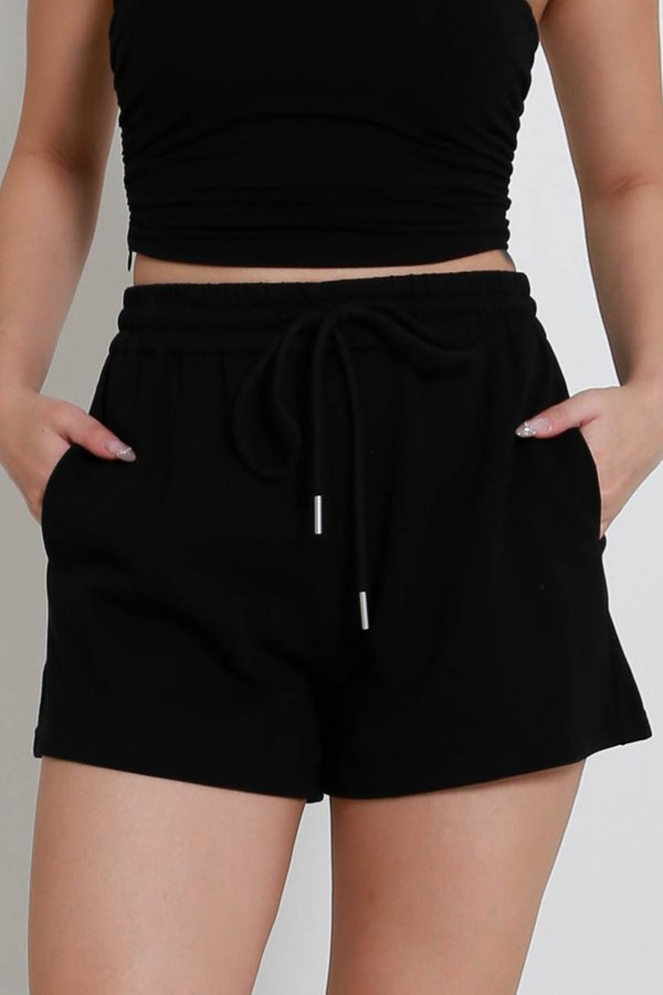 Axton Drawstring Shorts (Black)
