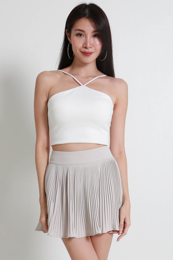 Beatrix Pleated Skorts (Ivory)