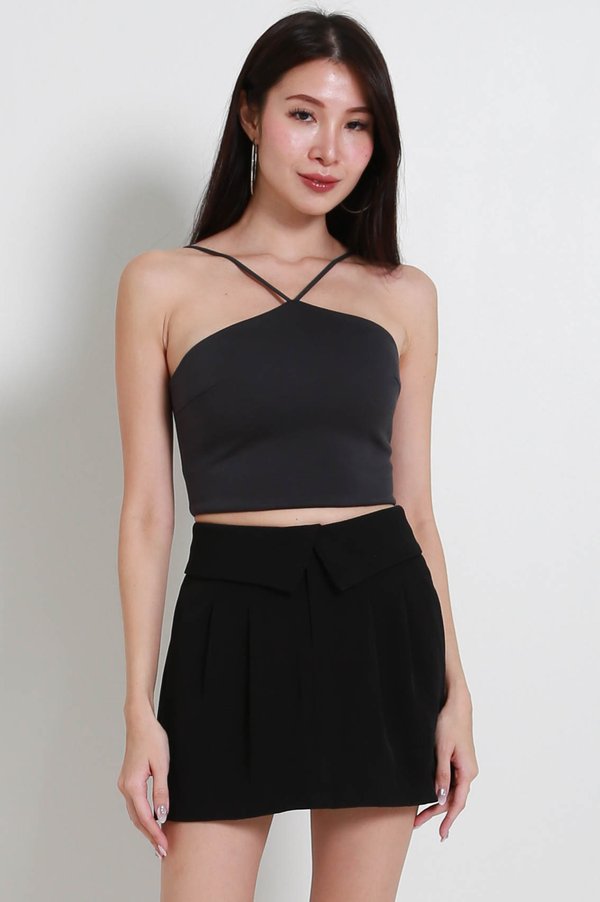 *Cloud* Agatha Halter Top (Gunmetal) *Cloud* Agatha Halter Top (Gunmetal)