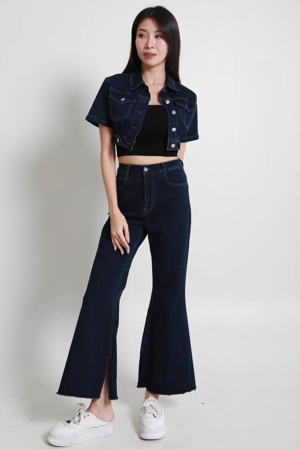 Hadley Denim Top (Dark Wash)