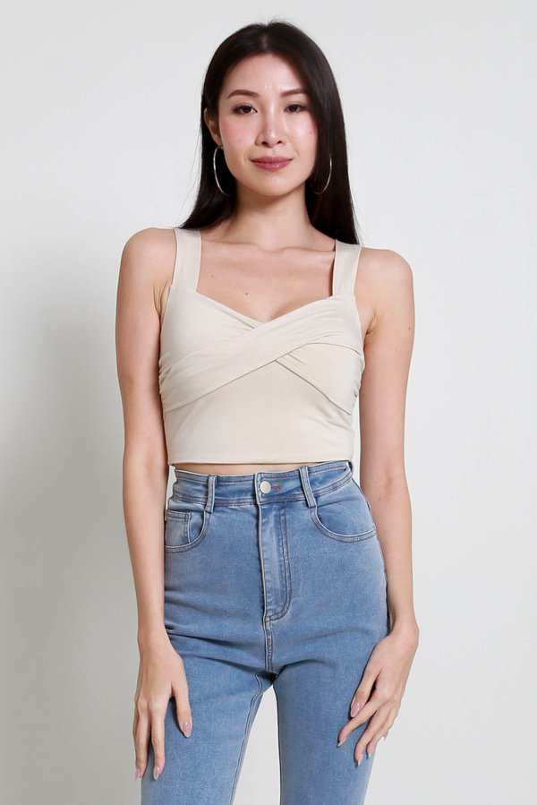 Gemma Twist Knot Top (Cream)