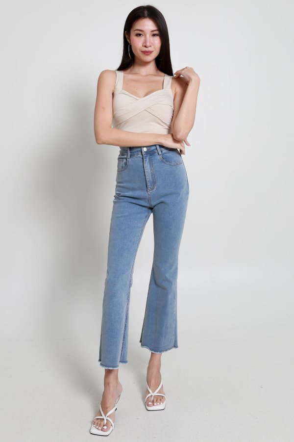 Gemma Twist Knot Top (Cream)