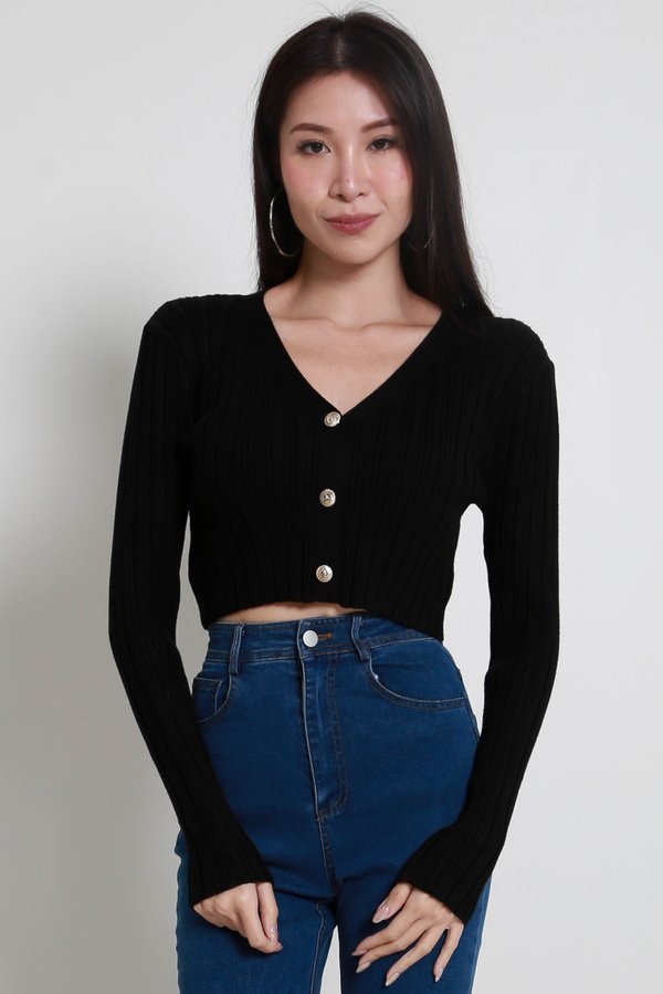 Camilla Knit Cardigan (Black)