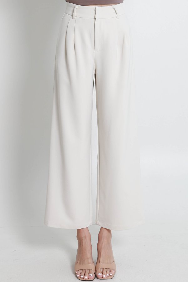 Vori Pleated Pants (Ivory) Vori Pleated Pants (Ivory)