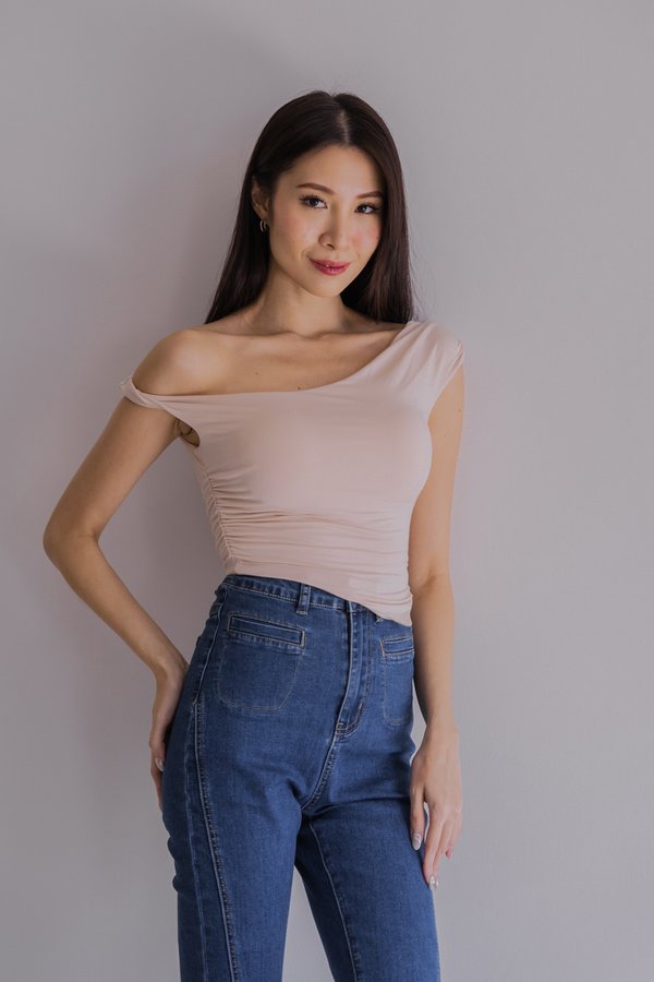 Brea Padded Twist Top (Nude Pink) Brea Padded Twist Top (Nude Pink)