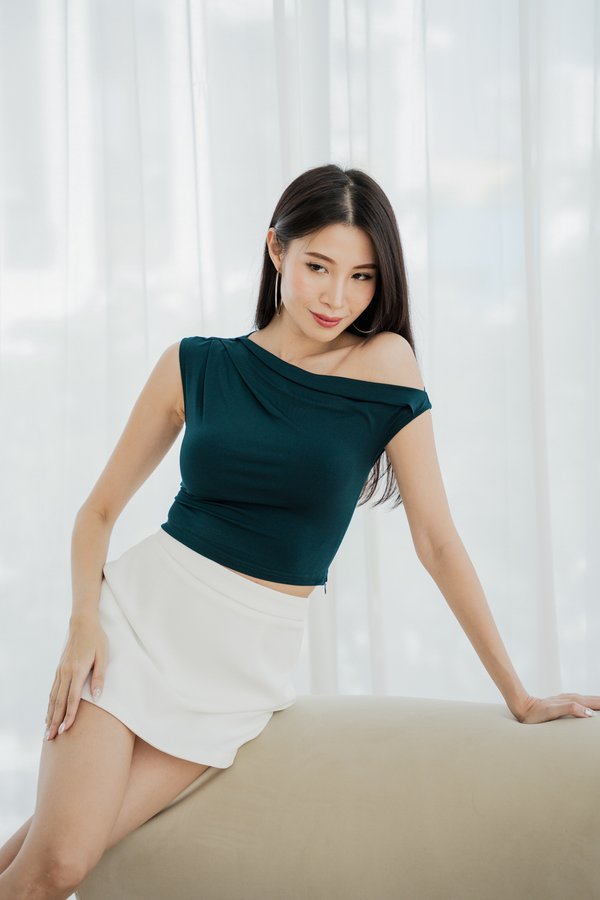 Zaria Off Shoulder Top (Emerald)
