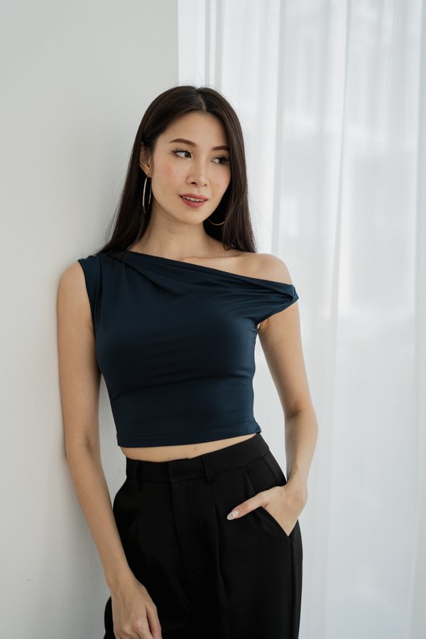 Zaria Off Shoulder Top (Midnight)
