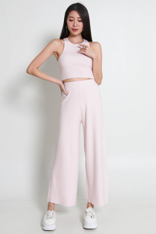 [PETITE] Fredona Knit 2Pcs Set (Baby Pink)